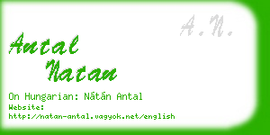 antal natan business card