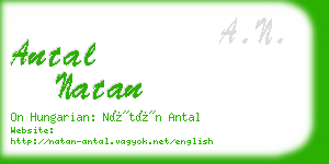 antal natan business card